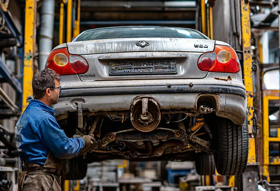 Замена основного глушителя ГАЗ Газель