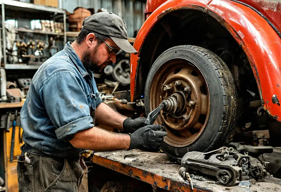 Снятие и установка тормозного барабана ГАЗ Газель