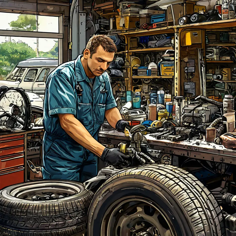 Выполнение шиномонтажа GAZ Gazel